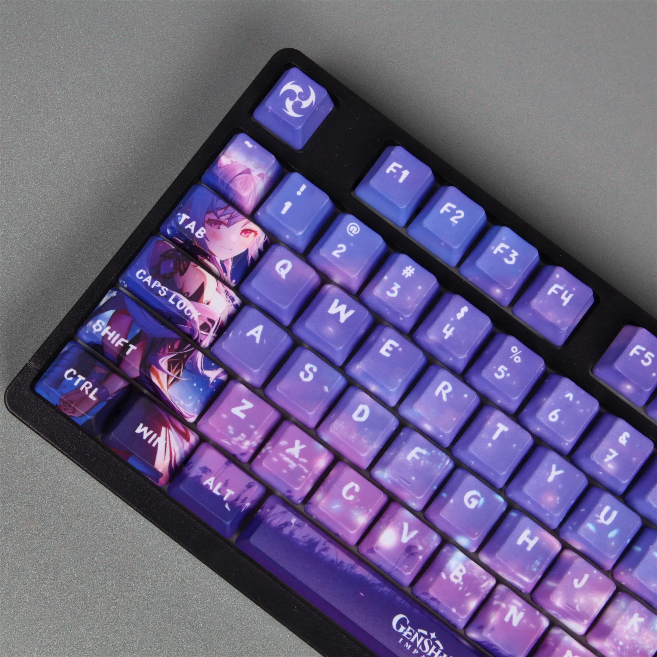 

[Engraved Qing] Mechanical keyboard five-sided sublimation personalized PBT, OEM, transparent keycaps