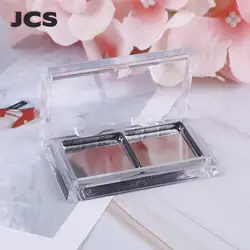 DIY Eyeshadow Palettes 2 Grids Empty Eyeshadow Dishes Eyeshadow Subpackaging Boxes For Women Girls Ladies Refillable Box