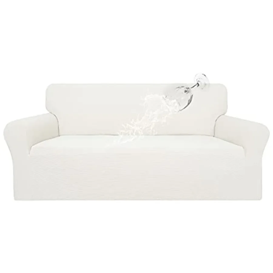

Водонепроницаемый чехол для дивана из стрейч-жаккарда, защита от пятен для домашних животных, кремовый цвет