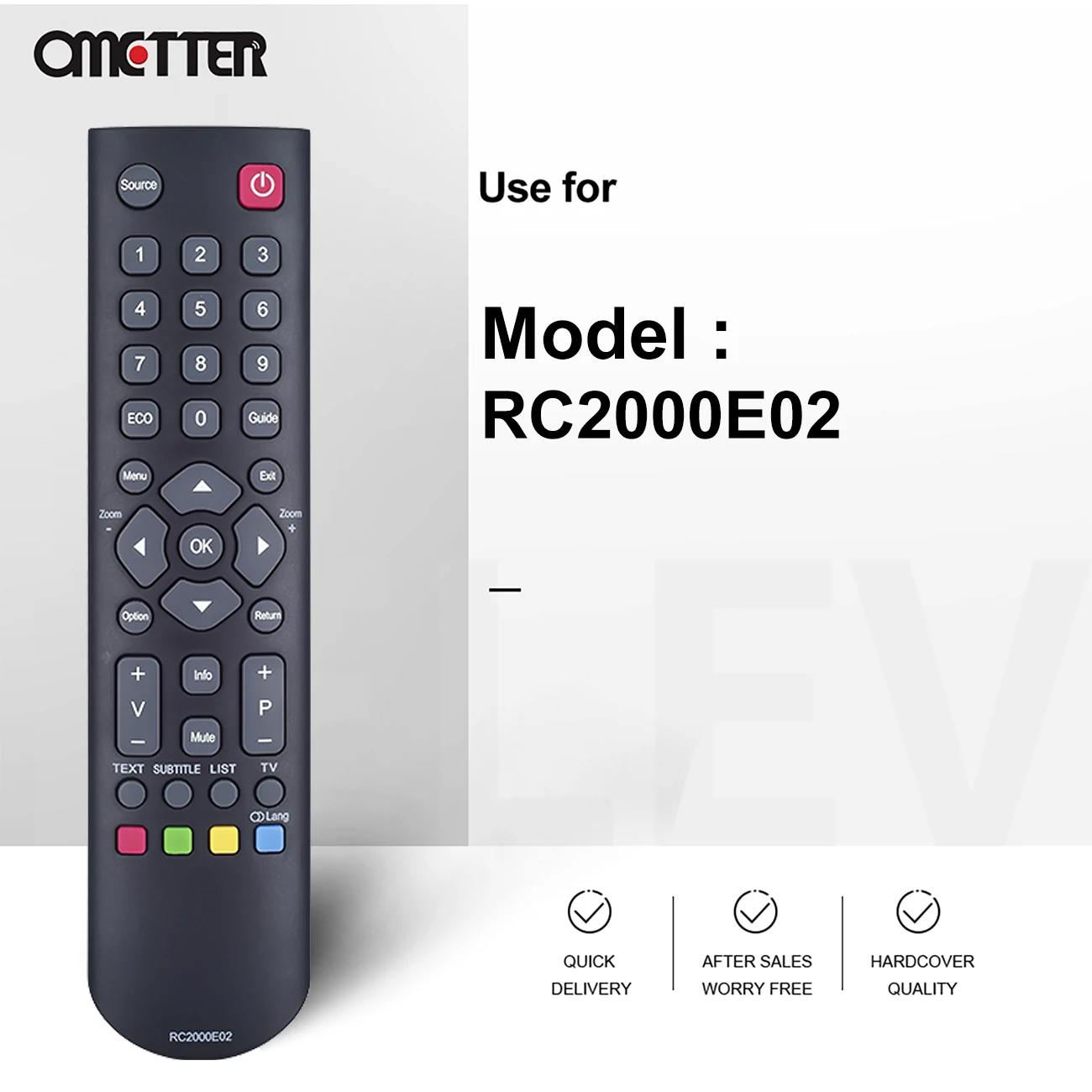 RC2000E02は適切なtclテレビリモコンRC3000E02 RC3000E03 L26E3140C L26E3150C L32D3300C H32B3803 H24E44333