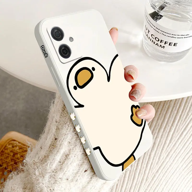 G54 Lively Goose Silicone Phone Case For Motorola Moto G54 G53 G72 G84 G34 G14 G42 G50 G52 G100 G9 G9Plus G24 G22 G8Play Cover