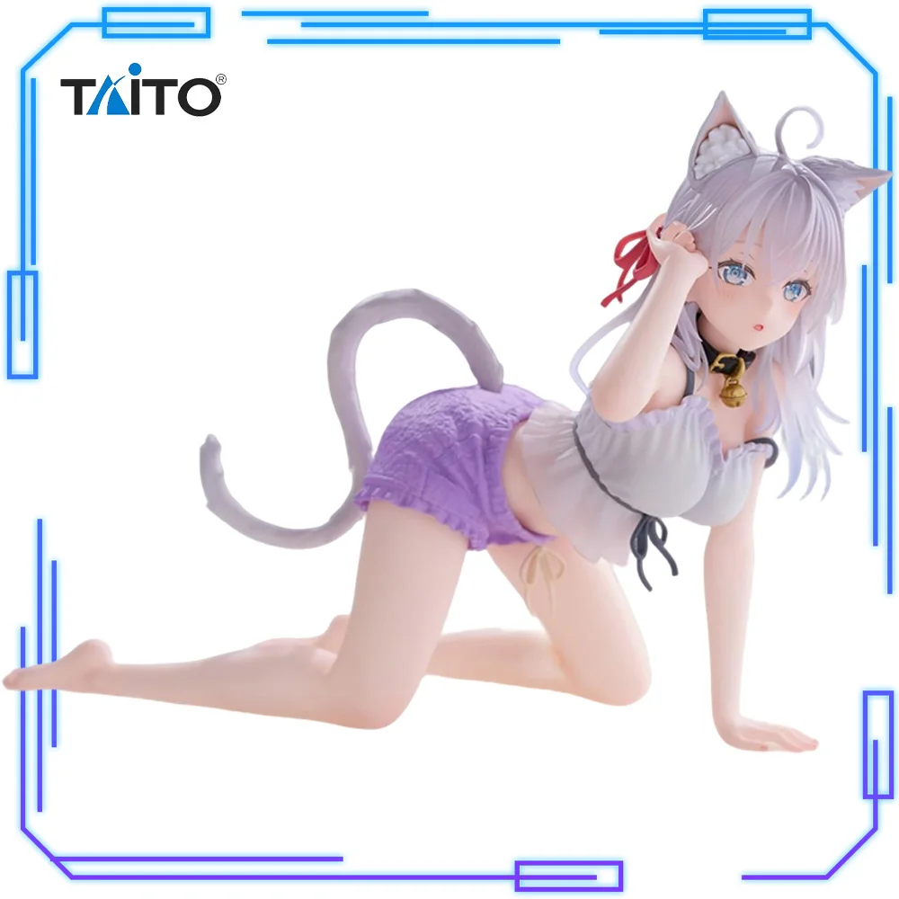 

In Stock Taito Original Genuine Anime Alisa Mikhailovna Kujou Desktop Cute Nekomimi Room Wear 13cm Collections Model Toy Figures