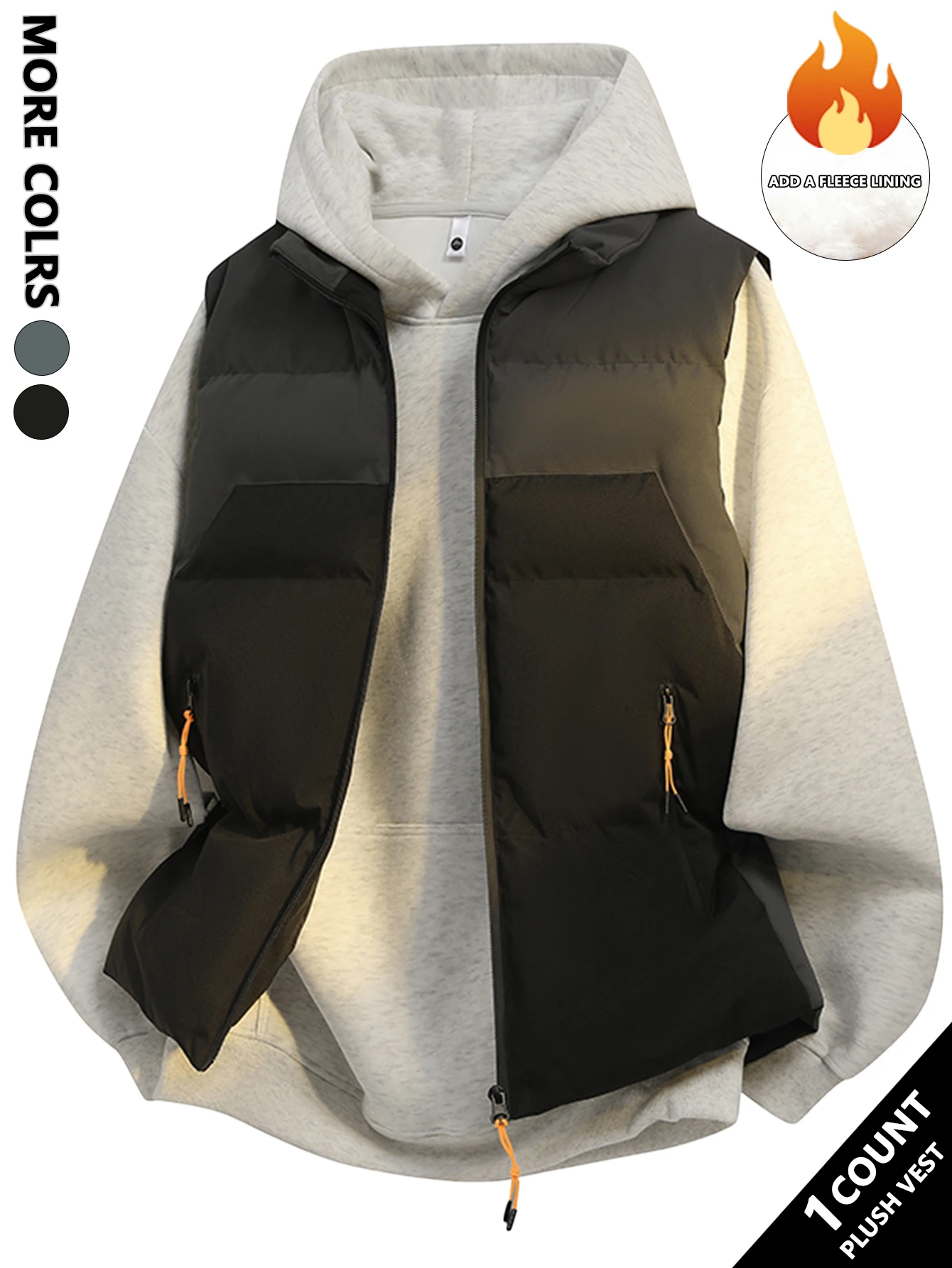Autumn New Casual Vest with Multi-Pocket Workwear Design, Crisp Fabric for a Neat Look, Suitable for Daily Commuting / Versatile Layering