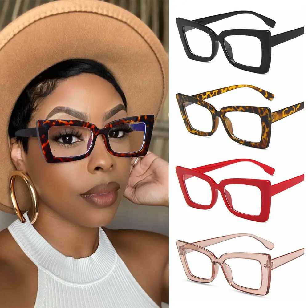 

Vintage Myopia Glasses Frame Office Eyeglasses Computer Goggles Anti Blue Light Clear Glasses Cat Eye Glasses