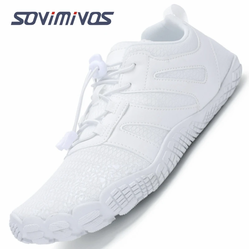 

Men's Women's Barefoot Minimalist Shoes Athletic Hiking Water Shoes for Aqua Swimming Trail Running Cross Training White Shoe