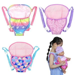 Boneka Pergi Membawa Tas Ransel Tali 43cm 45cm Aksesoris Pakaian Boneka Baru Lahir, Tas Anak-anak, Hadiah Ulang Tahun Natal 8 perlengkapan boneka reborn dengan penjualan terbaik - №