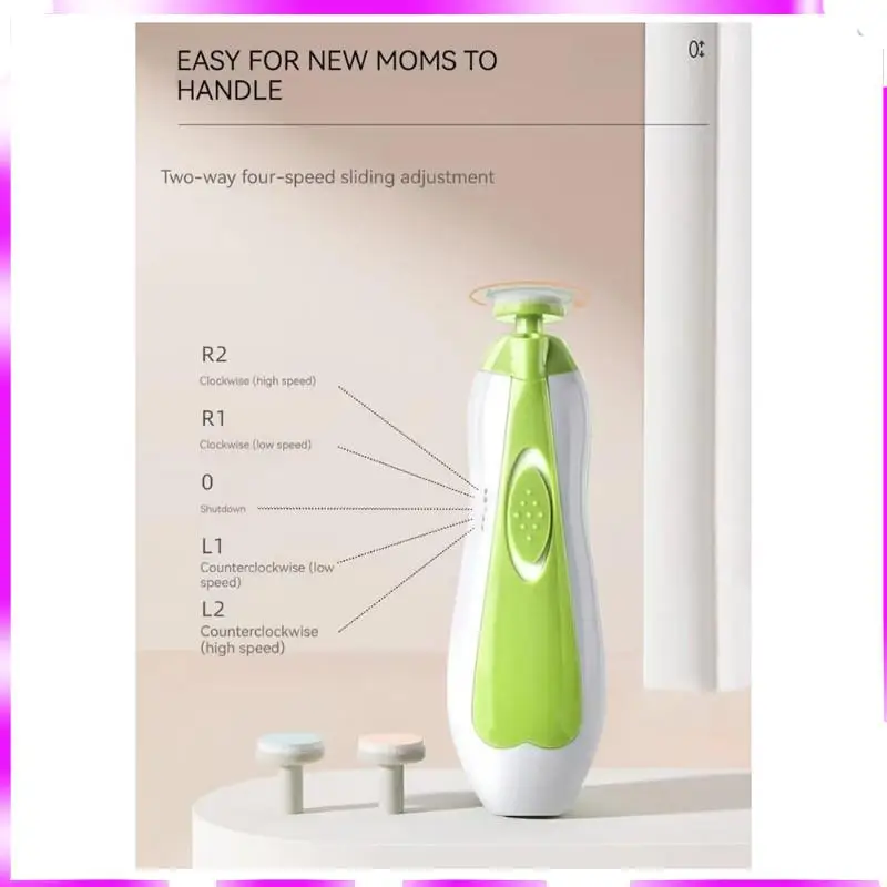 N98R الرضع أدوات للعناية الشخصية 6 في 1 الطفل مسمار المتقلب الكهربائية ملف كليبرز مجموعة تشذيب الأظافر للأطفال الصغار أو الكبار #3