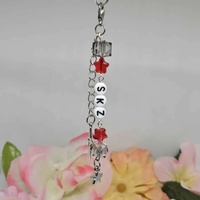 KPOP SKZ star team members handmade keychains, mobile phones, and light sticks charm