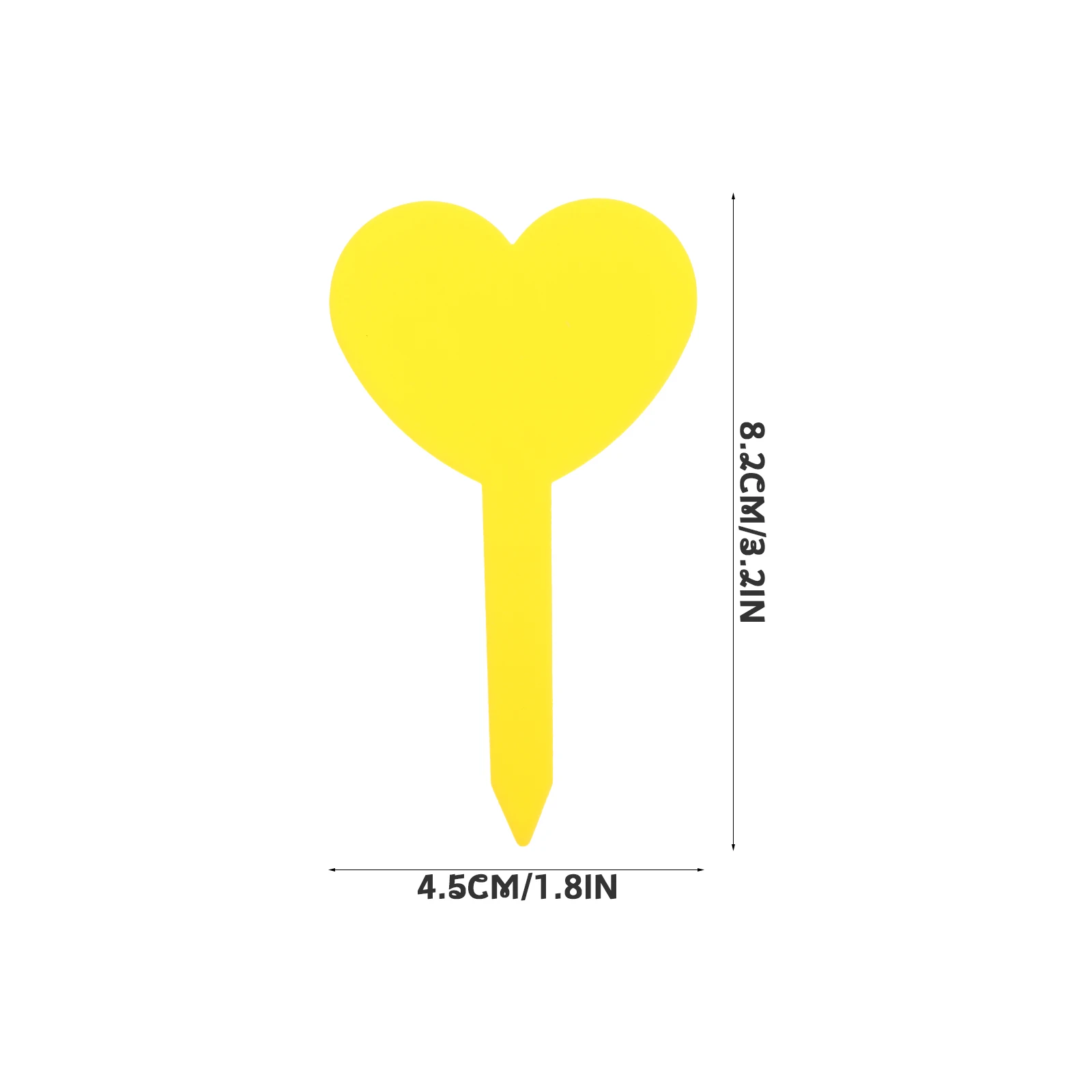 

100pcs Heart Shape Plant Labels Plastic Flower Identifying Boards Garden Markers Plant Name Tags Vegetable Classification Signs