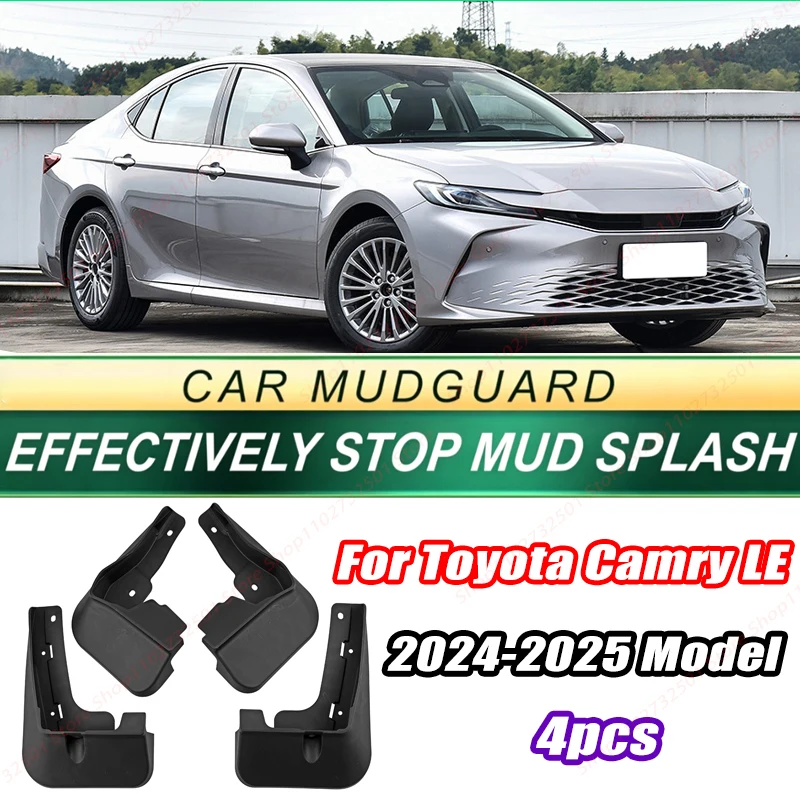 For Toyota Camry LE 2024-2025 Model 4PCS Front Rear Mud Flaps Splash Guards Fender Mudguards Auto Accessories