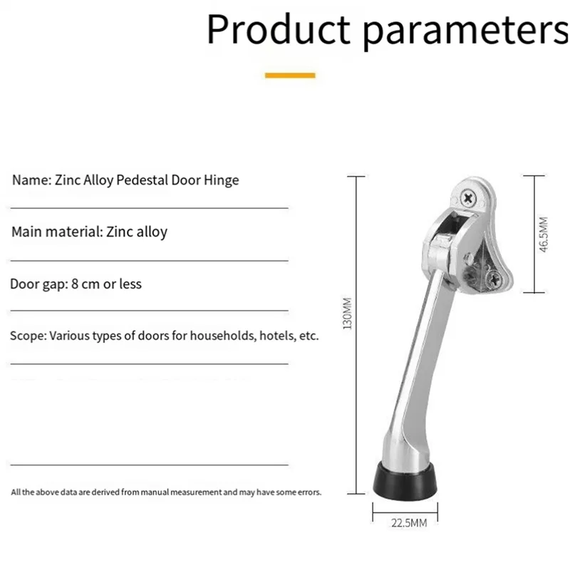 

【Горящее предложение】Дверной позиционер из цинкового сплава, свободный стопор, резиновый механизм, стабилизатор поперечной устойчивости, дверной подковы, верхний стопор