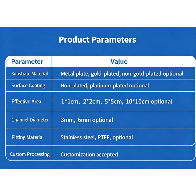 DP102 DP105 PEM Water Electrolyzer Platinum Coated Electrolytic Cell 2‑2cm² 5‑5cm² Variable Area ForLaboratoryHydrogenExperiment