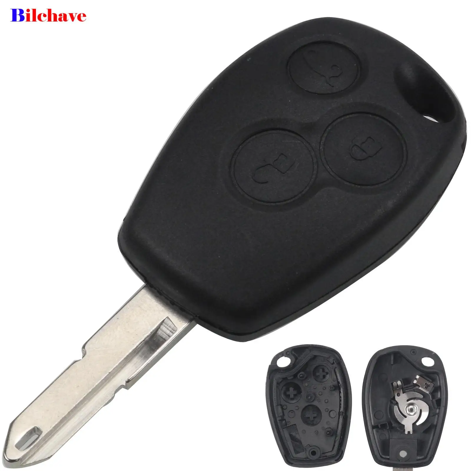 jingyuqin 3 Buttons For Renault Megane Modus Espace Laguna Duster Logan DACIA Sandero Fluence Clio Kangoo Remote Key Shell Case