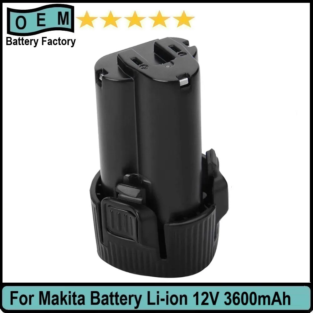 10.8v/12V 3600mAh Li-ion Replacement Battery Compatible with Makita BL1013 Makita BL1014 Battery 194550-6 194551-4 195332-9