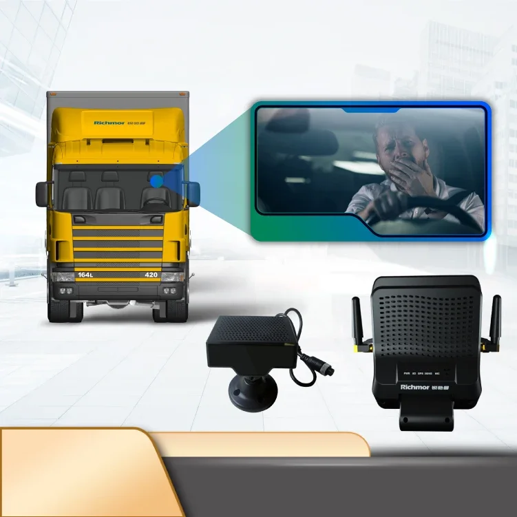 AI ADAS-Prada Cam DSM, Détection de la fatigue et de la conduite, MDVR, 4G, GPS, WiFi, Boîte noire de voiture, 4G, 1080P, 4CH, MDVR