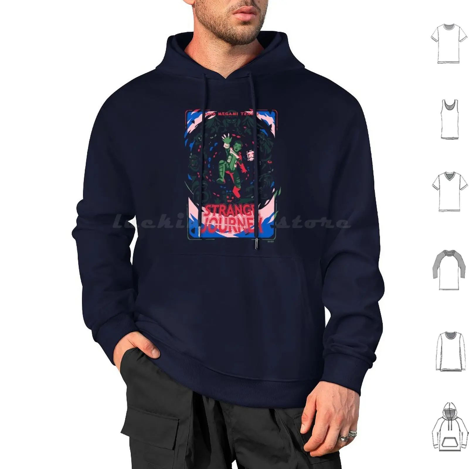 

Strange Journey Hoodies Long Sleeve Strange Journey Smt Shin Megami Tensei