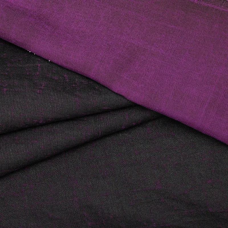 Purple intangible cultural heritage Tussah silk old material Xiangyunsha and ancient method inheritance of ramie fabric