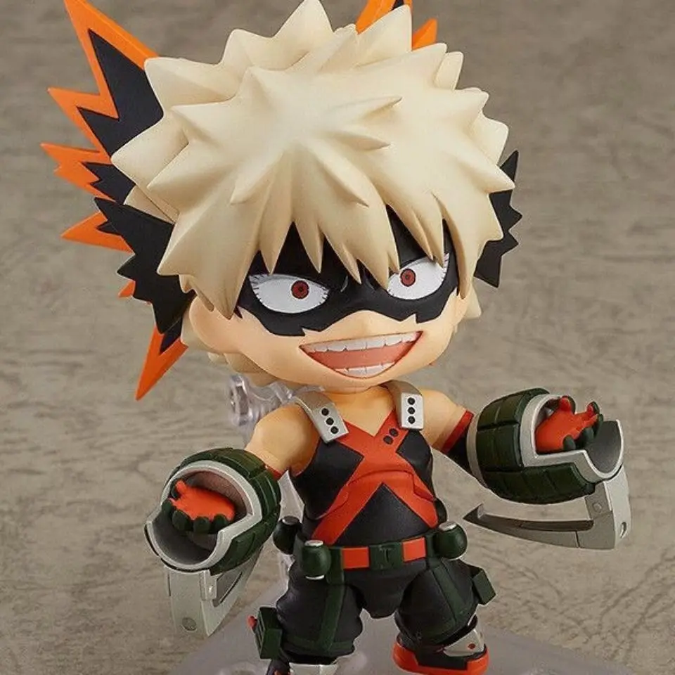 My Hero Academia Figures Bakugou Katsuki Acition Figure Changeable Face Figurine Pvc Statue Model Collection Desk Decora Toy Gif