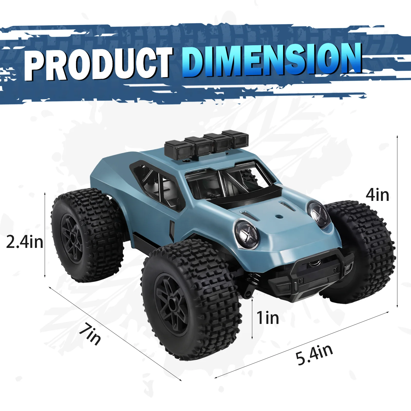 Voiture télécommandée tout-terrain pour garçons, véhicule RC 2.4GHz, 20 km/h, jouet électrique tout-terrain, jouet pour enfants, 1/20