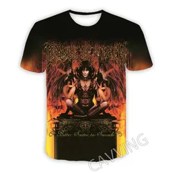 2024 Sommer neue Höhle 3d gedruckt Herren T-Shirt Wiege des Terrors lässig Hip Hop plus Größe lose Mode bequeme atmungsaktive Top