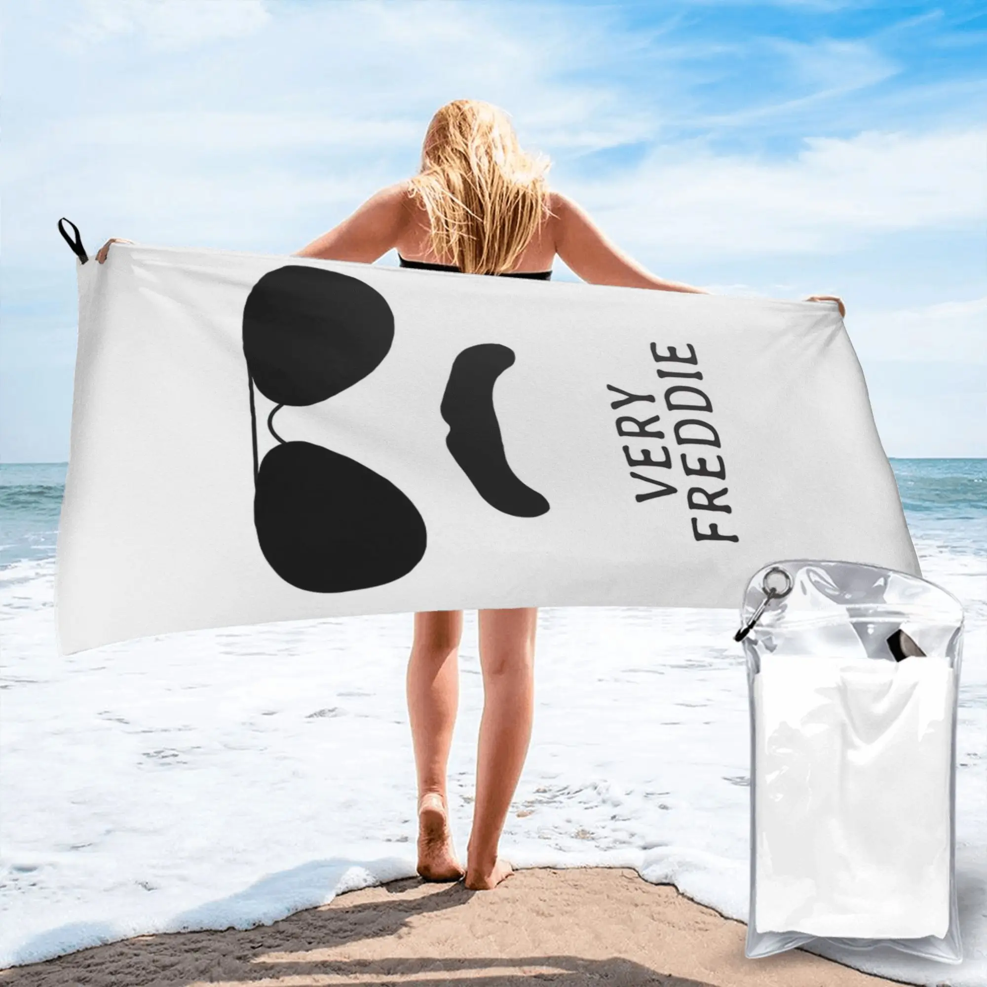 Freddie Mercury Attitude Beach Towel Soft Microfiber Quick Dry Absorbent Quick Towels For Swimming