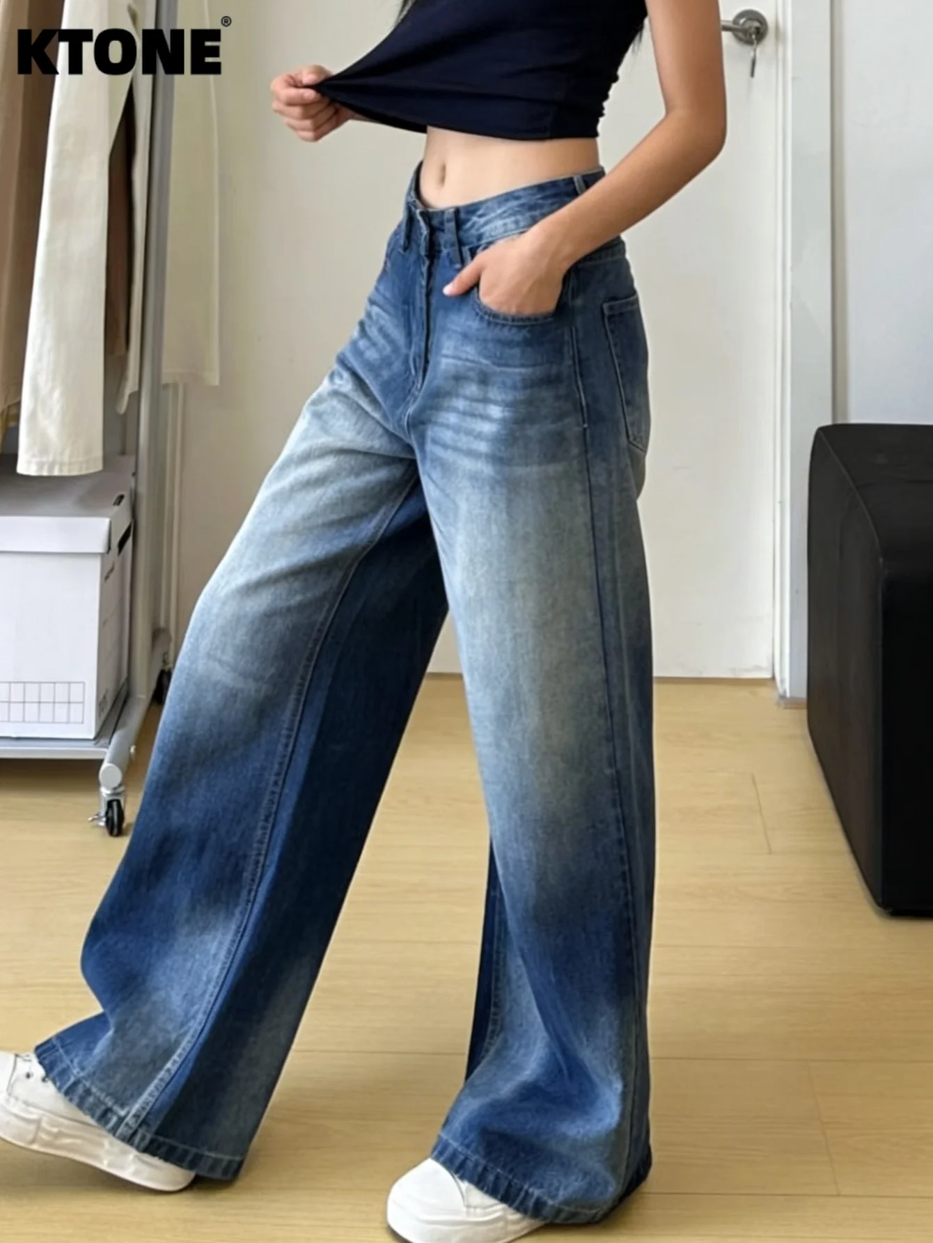 

Streetwear Jeans Men and Women Blue Baggy Jeans Y2K Original Drip No accessories or belts included