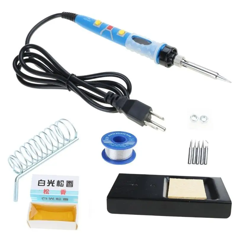 Interruttore on/off per saldatore LCD digitale 652F 80W per appassionati elettronica