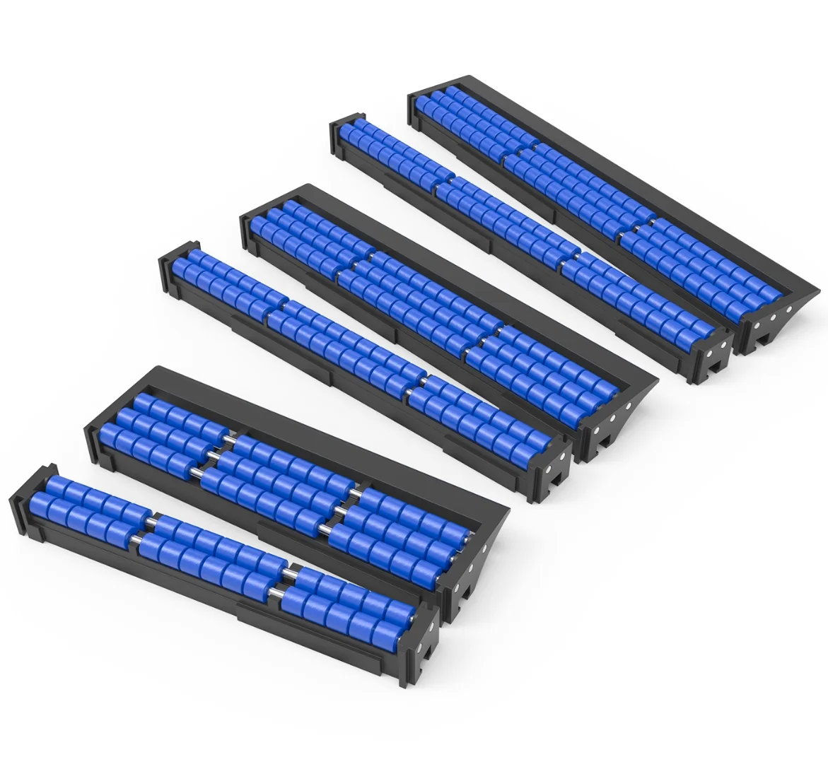 Width:190mm BBlue Ball Transition Plate Plate Chain Connecting Plate Conveyor Plastic Chain Conveyor Line Transition Plate