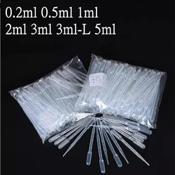 Pipeta de plástico transparente, cuentagotas desechable para aceites esenciales, 500 piezas, 1000 piezas, 2000 ml, 0,2 ml, 1ml, 2ml, 3ml, 5ml