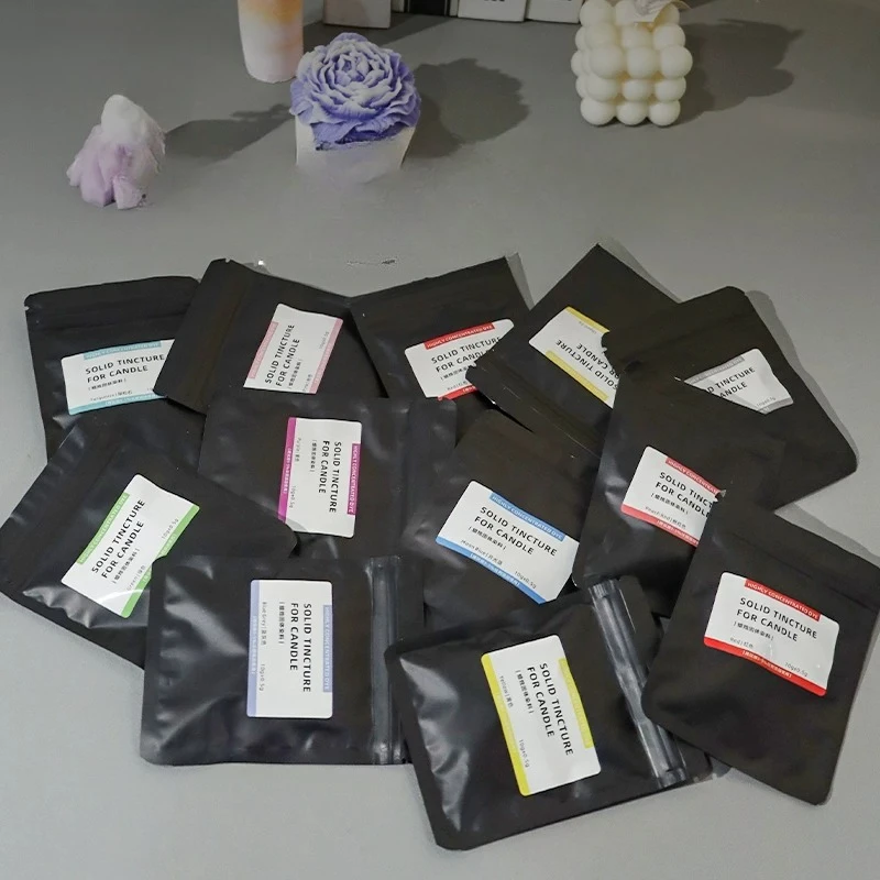 10g/bag Candle Solid Dye/handmade DIY Candle Pigment Highly Concentrated Non-smudging Easy-to-color Wax Pigment 6/12/18 Colors