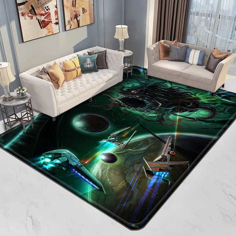 Alien Game Monster Movie Antislip Deurmat, Keukenkleed, Slaapkamer Vloerdecoratie, Woonkamer Tapijt, Badkamer Tapijt