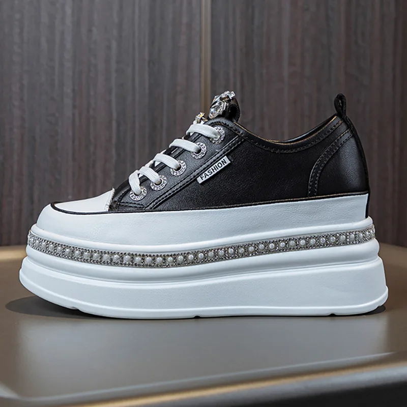 سميكة وحيد أحذية للنساء ، ارتفاع ارتفاع مطابقة ، طالب الكورية تنوعا ، بطانة واحدة ، الاتجاه الجديد ، الخريف ، 7 سنتيمتر ، 2023