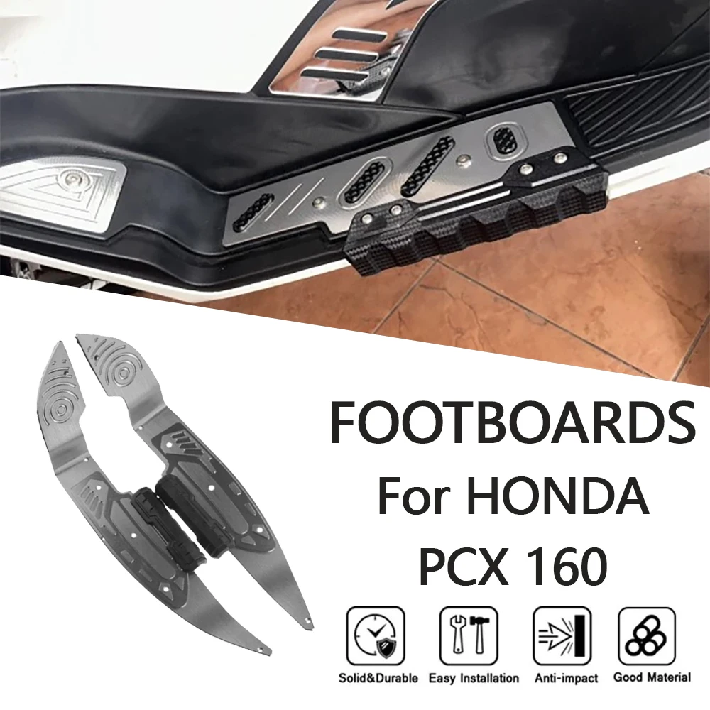 

MTKRACING FOOTBOARDS For HONDA PCX 160 2021-2024 Motorcycle Accessories Footboard Foot Pedals Footrest Foot Steps Pad Footpad