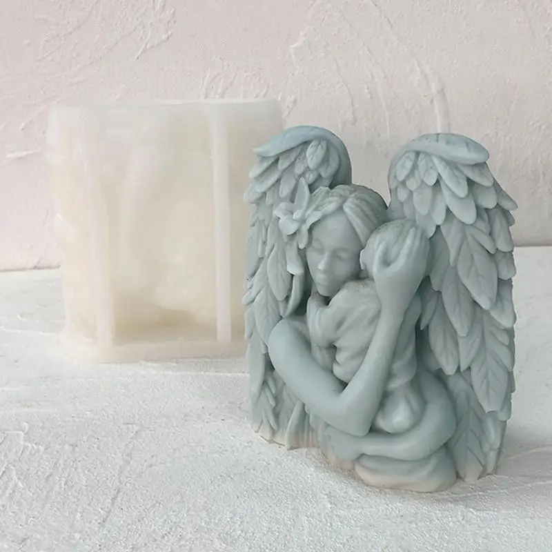 New Baby Angel Candle Silicone Mold Candle Angle Mother Resin Mold 3D Angles Chocolate Decoration Candle DIY for home Offices