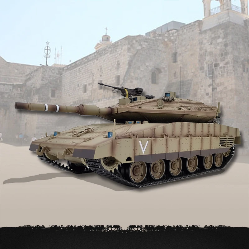 2024 tanque original de controle remoto henglong 3958 israel merkava mk iv modelo de batalha principal 1/16 trilhos de metal fora de estrada rc carro brinquedo infantil