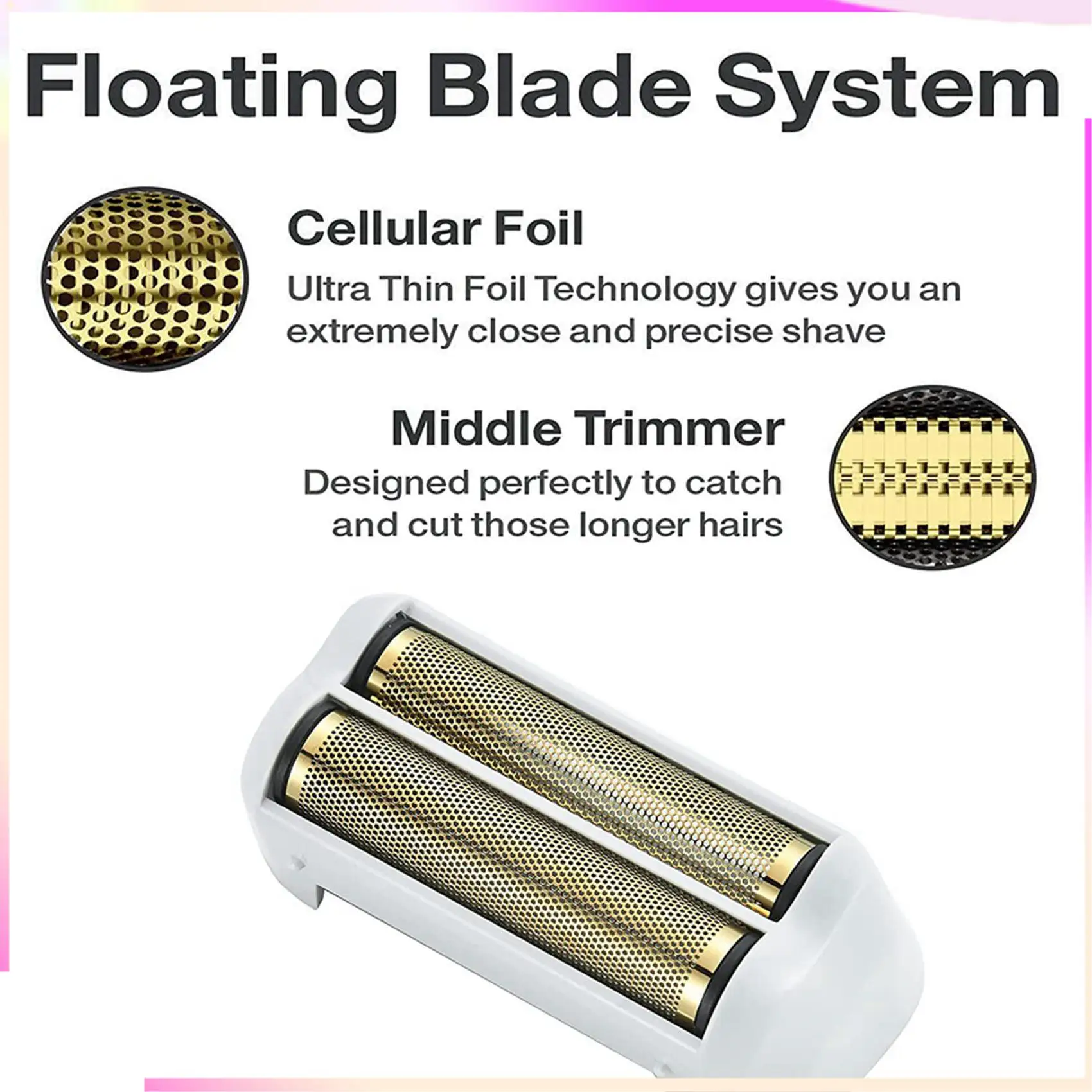 

B26B 4 Pack Pro Shaver Replacement Foil And Cutters For Andis 17150(TS-1) Shaver Profoil Lithium Replacement