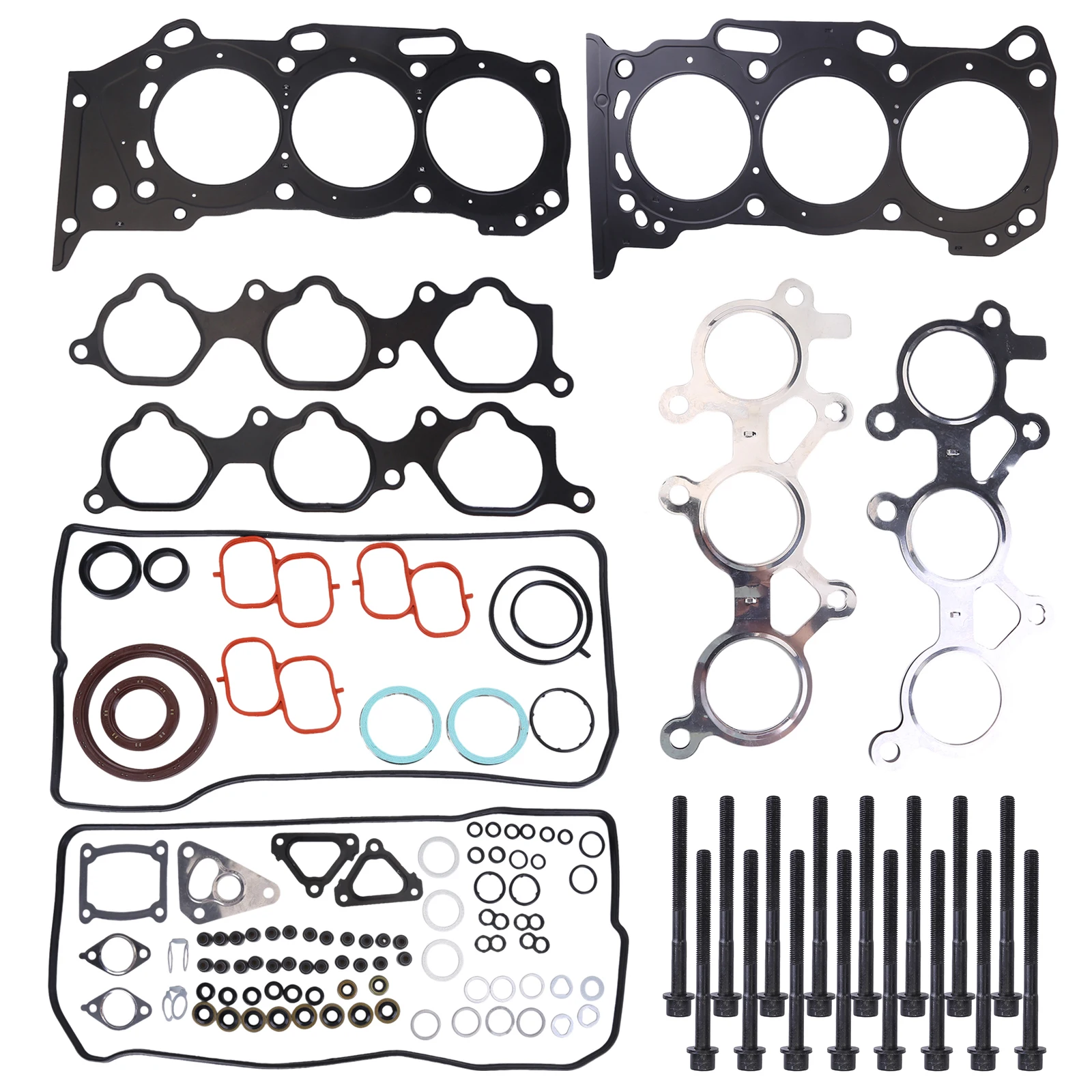 Head Gasket Set w/Bolts Compatible for 2005-15 Toyota Camry Sienna Lexus ES350 3.5L 2GRFE