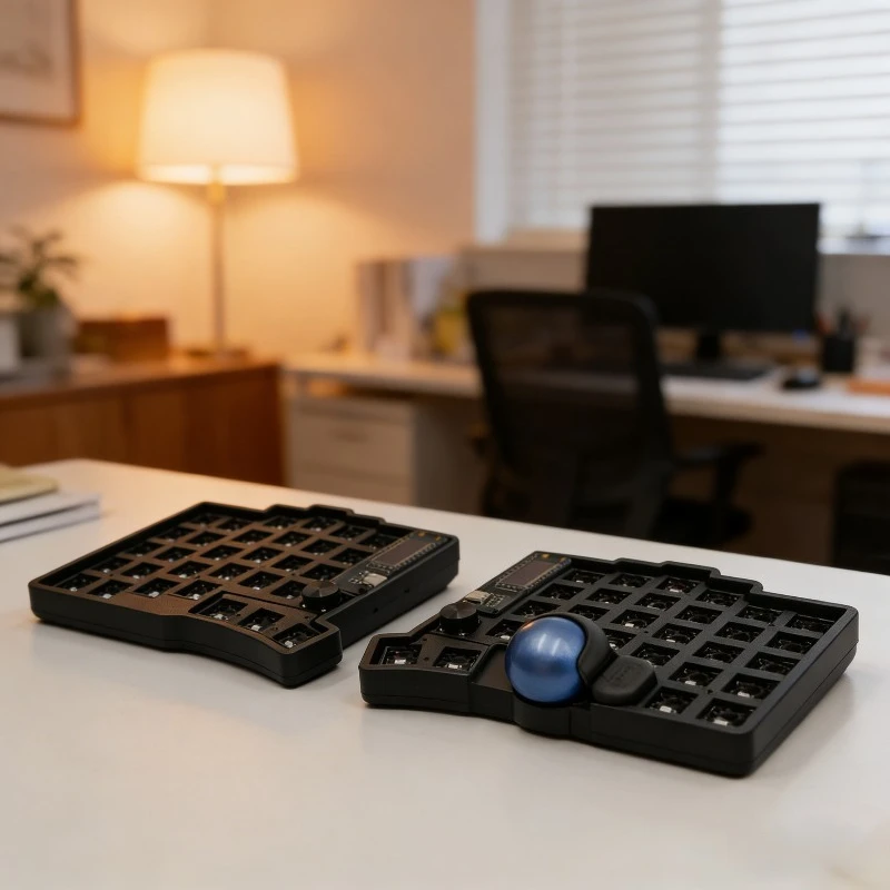 Kit de Teclado Personalizado Trackball 39/44/47/59 com Interruptores RGB MX/chat Substituíveis a Quente, Componentes RP Personalizados VIAL, Ergonômic