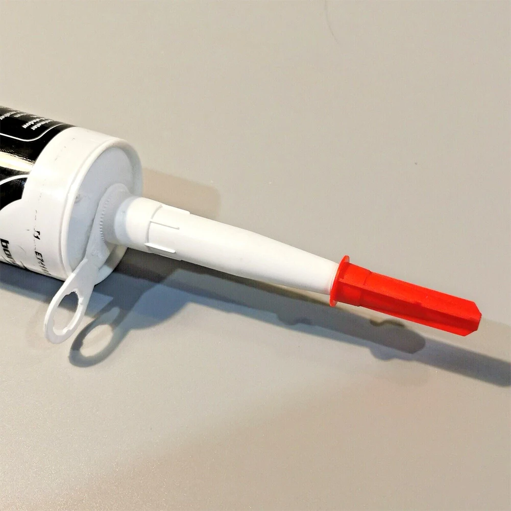Spare Silicone Nozzle with Resealable Screw Cover for Mastic and Caulk Cartridges to Preserve Sealant Freshness