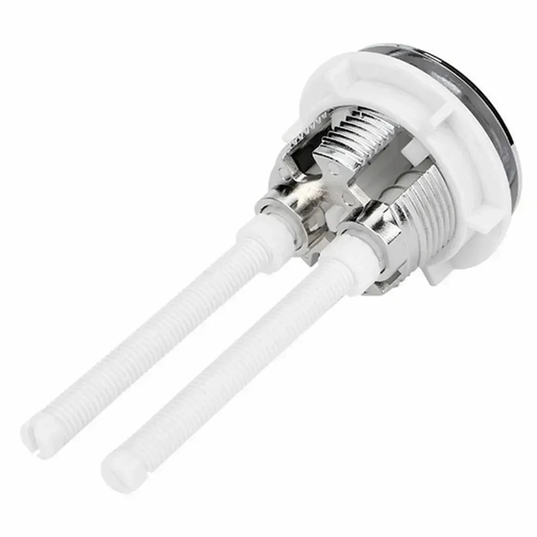 1pc Toilet Water Tank Rods Push Buttons  Tank Push Switch Water Saving Rod Accessories  38mm Hole Toilet Button Cover Round