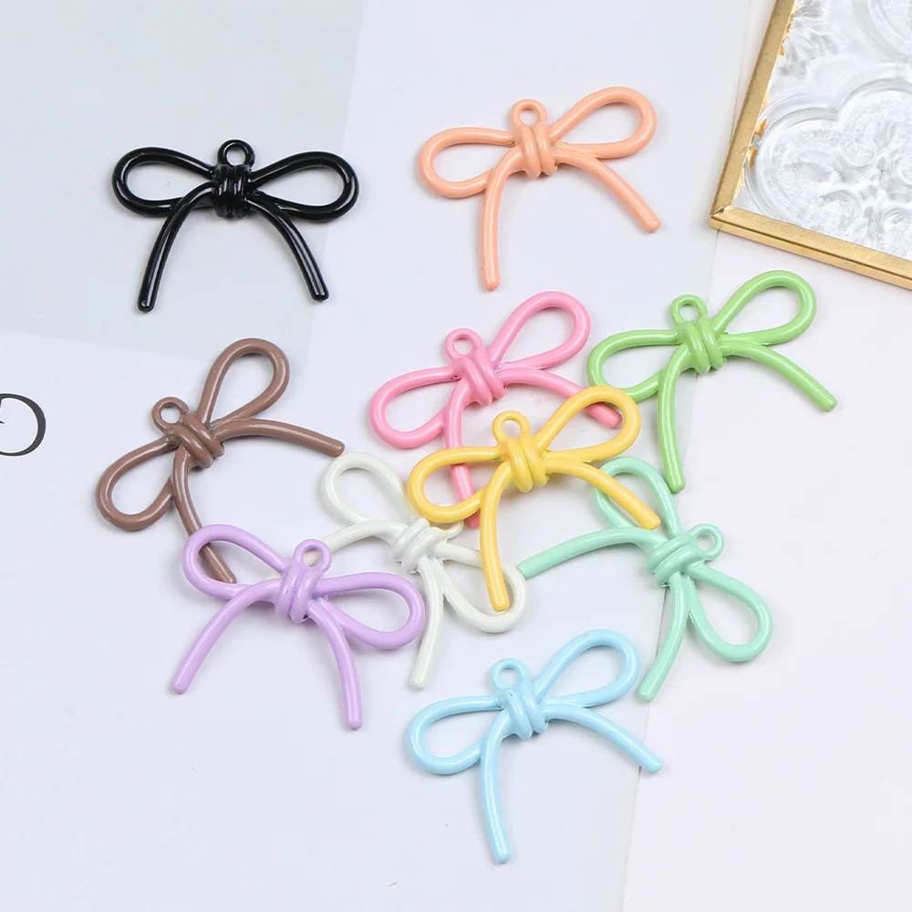 

Cordial Design 100Pcs 24*34MM Charms Accessories/Hand Made/Jewelry Findings & Components/Bowknot Shape/DIY Alloy Pendant #193095