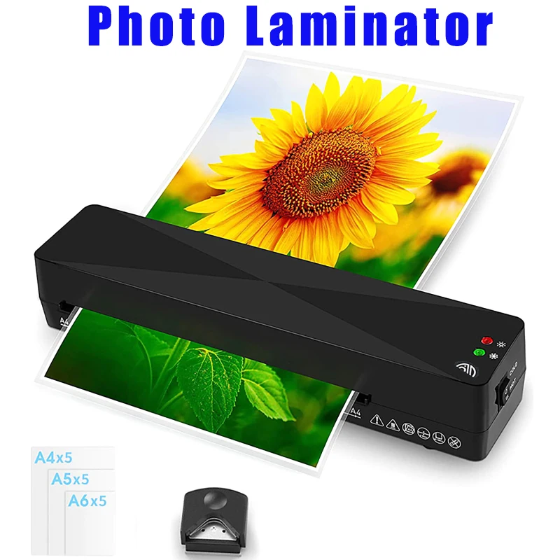 

Plastic Film Roll Laminator Machine A4 Professional Thermal Office Hot and Cold Laminator for Document Photo Blister Packaging