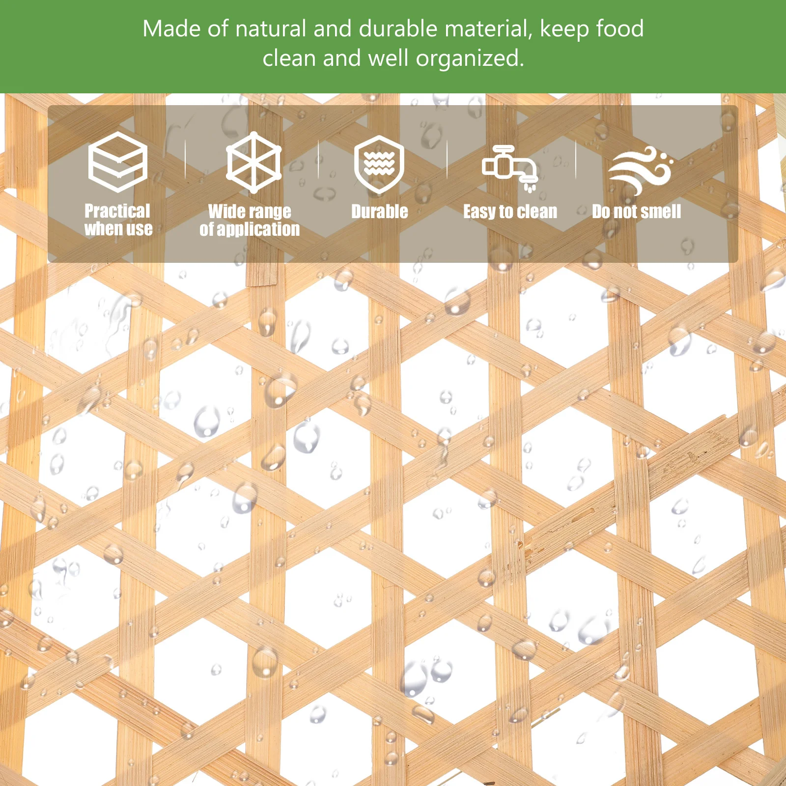 

Chinese Bamboo Sieve Basket Reliable Practical Design Excellent Gift Choice Creative Appearance Home Use Household Bamboo Sieve