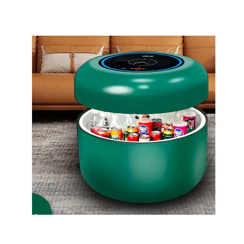 

New Arrival Smart Refrigerator Coffee Table with Fridge Blueteeth Speakers Usb Chargers Led Touch Screen