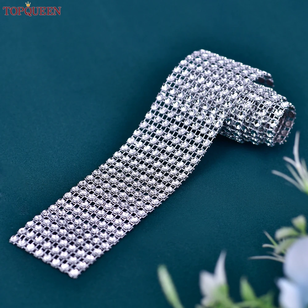 TOPQUEEN S19-4 Sparkle Cưới Dây Đầm Dây Nữ Rộng Cô Dâu Thắt Lưng Phù Dâu Dây Cho Đầm Giao Hàng Nhanh Trang Sức Ngọc Dây