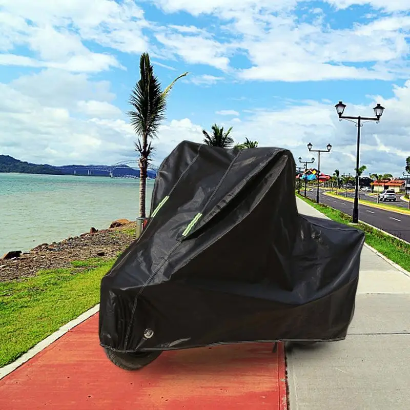 Motorcycle Rain Cover Scooter Rain Cover All Season Universal Cover Outdoor Motorcycle Cover With Reflective Strips Outdoor Sun