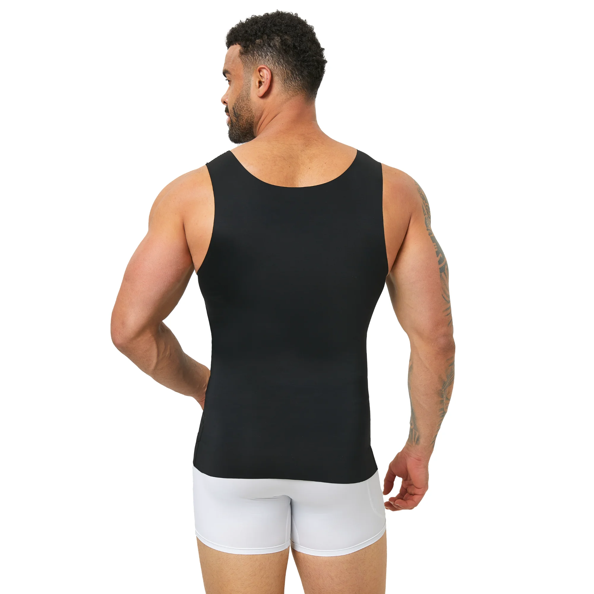 Seamless Men's Compression Tank Top Breathable Slim Fit Body Shaper Summer Gym Fitness Sports Undershirt