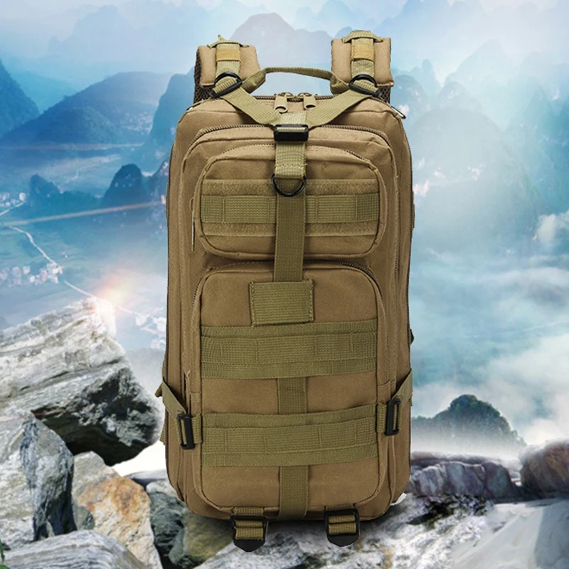 

Multifunctional Camouflage Backpack 3P Men's Waterproof Cycling Off-road Camping Sports Outdoor Mountaineering Tactical Backpack