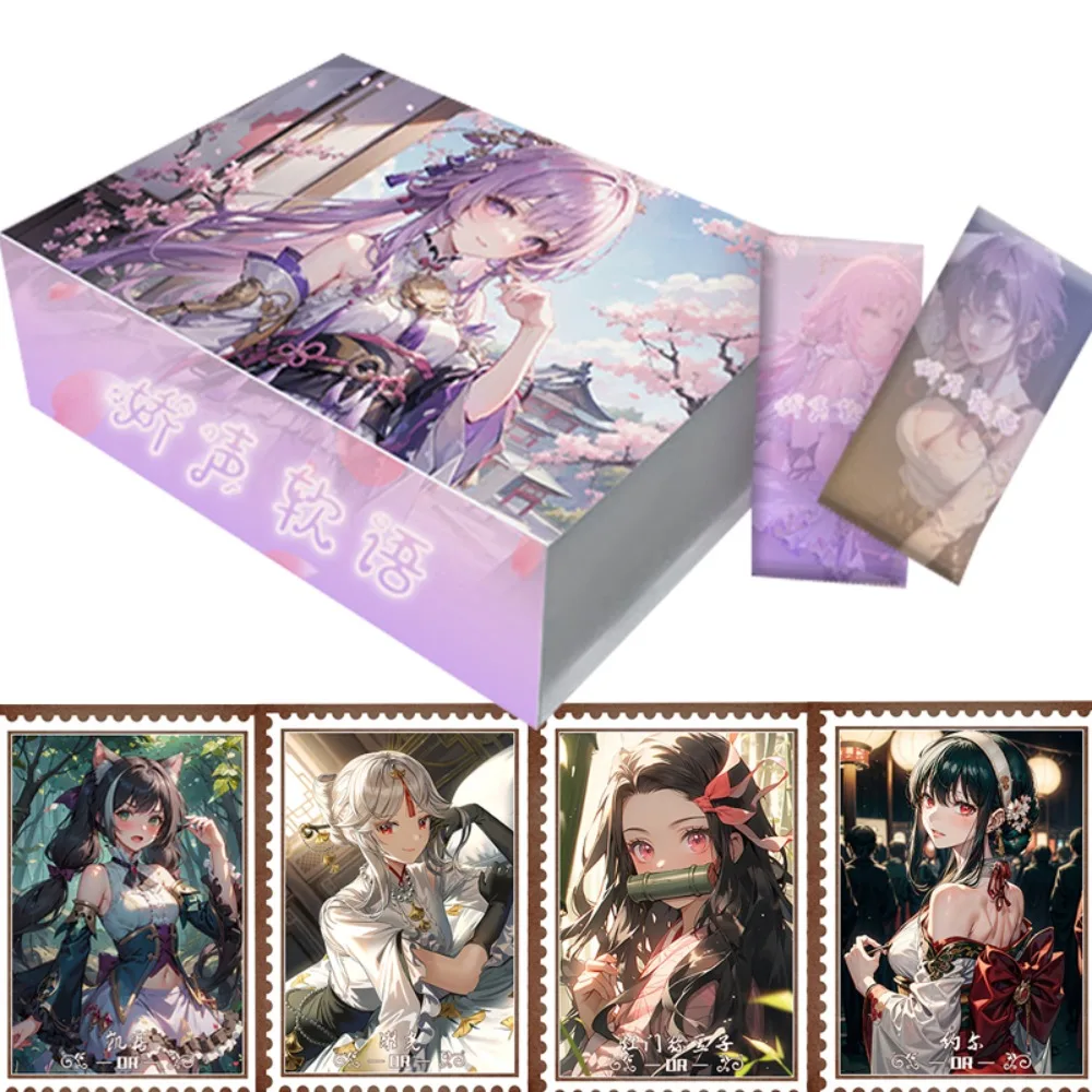 

Goddess Story Collection Cards Box Genshin Impact Demon Slayer Beautiful Girl Rare Hidden Board Game Anime Trading Cards Gifts