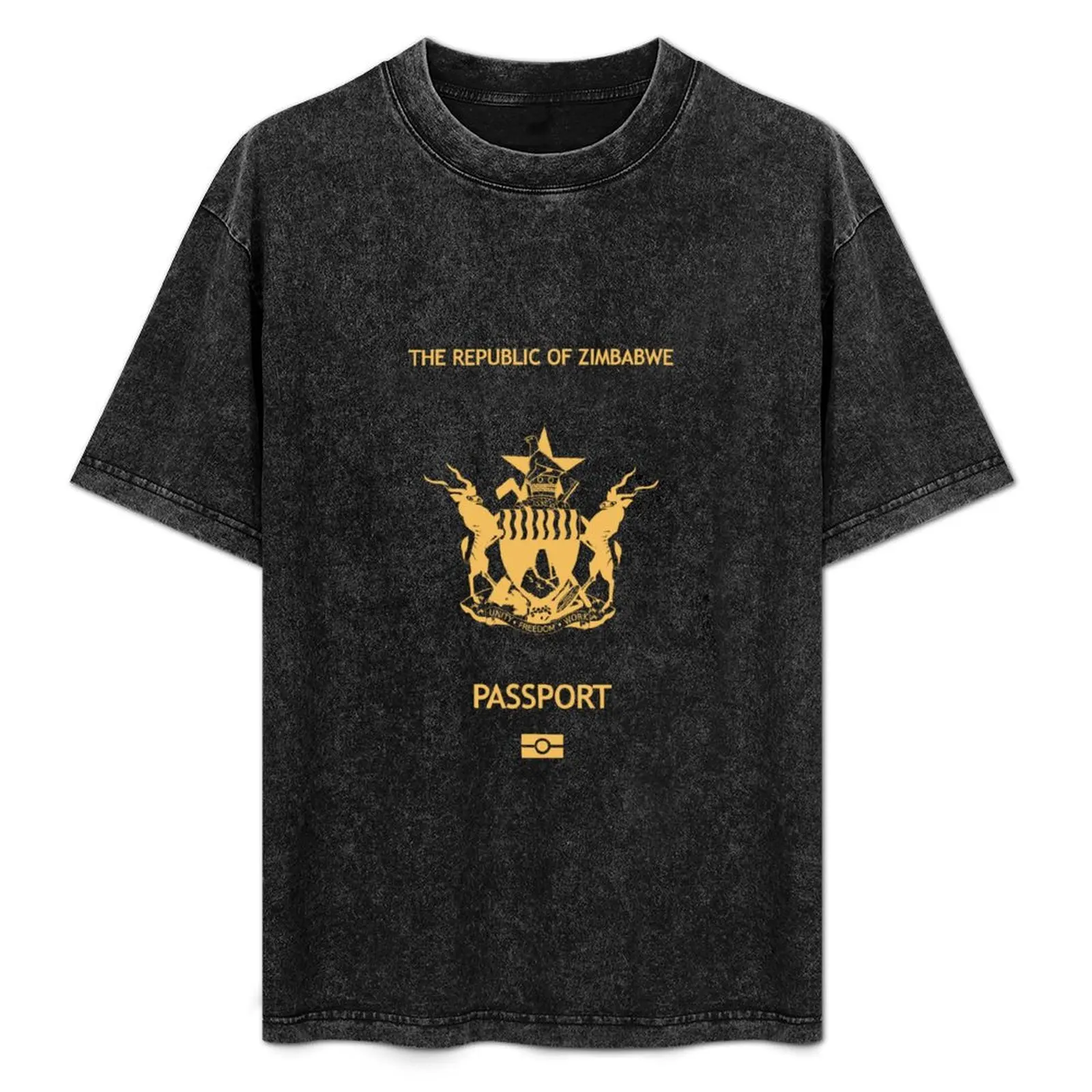 

Zimbabwe passport T-Shirt Work Duty Casual T-Shirt